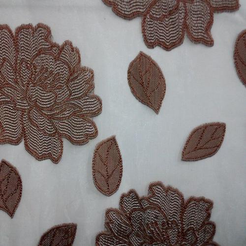 华顺纺织工程纱高档精品提花剪花窗帘现代简约客厅布艺透明窗纱布